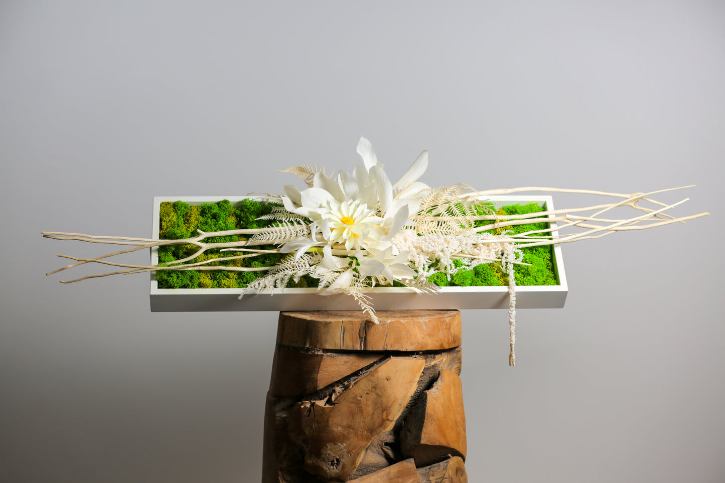 Hvid Blomst Mosramme